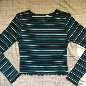 ⚡️SOLD ON DEPOP⚡️pacsun striped long sleeve top